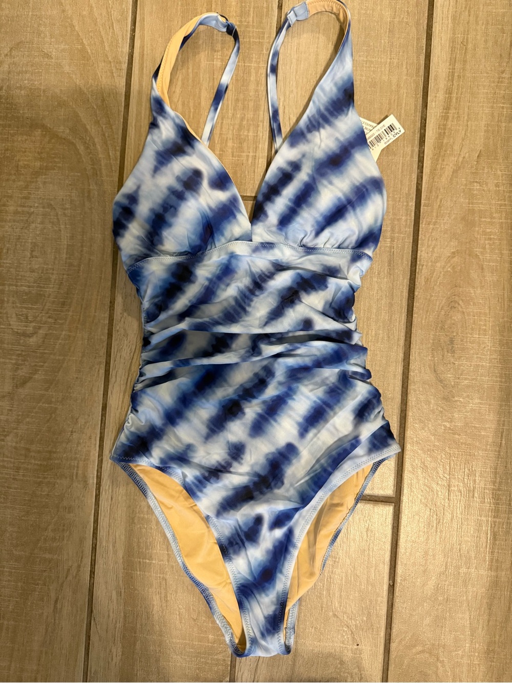 Blue Tie-Dye One-Piece women’s Swim Suit